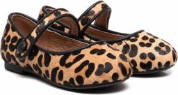 Age of Innocence Ballerina's met bloe print Beige