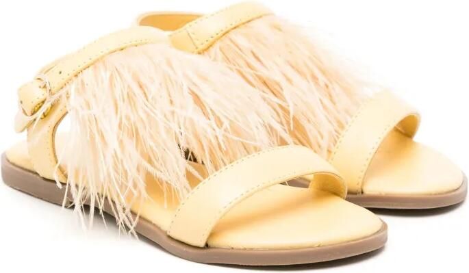 Age of Innocence Elle leren sandalen Geel