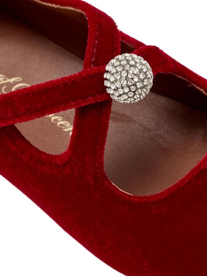 Age of Innocence Kristen ballerina's verfraaid met kristallen Rood - Foto 3