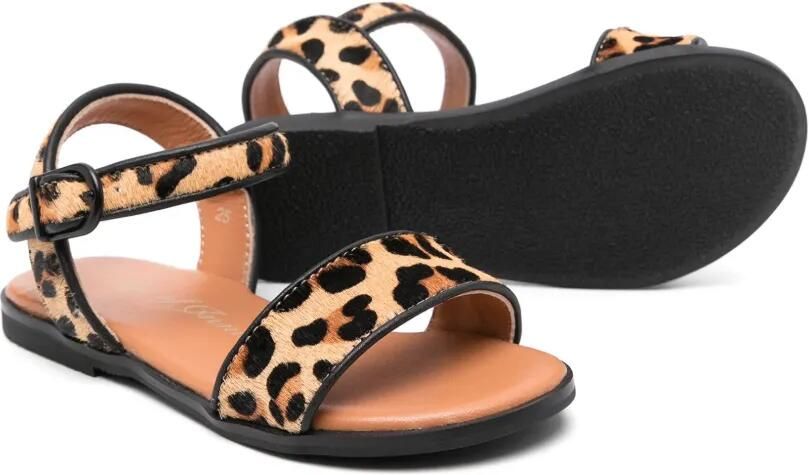 Age of Innocence Simone sandalen met luipaardprint Bruin - Foto 3