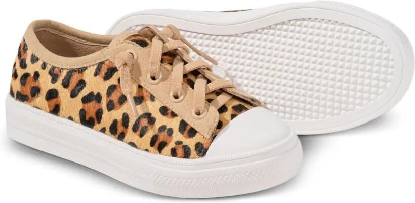 Age of Innocence Sneakers met luipaardprint Bruin