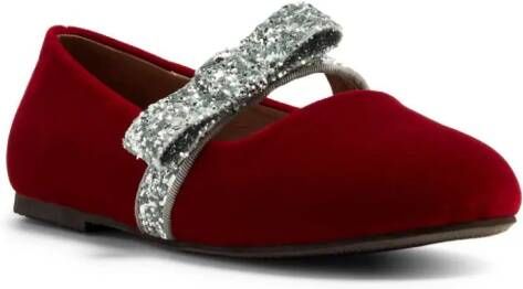 Age of Innocence Ballerina's met strikdetail Rood