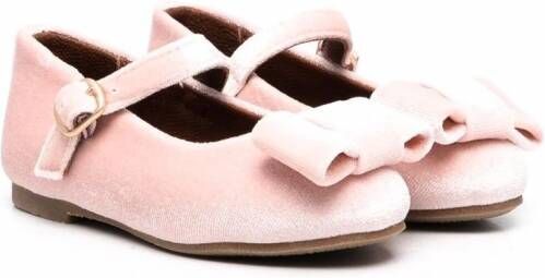 Age of Innocence Ellen ballerina's met strikdetail Roze