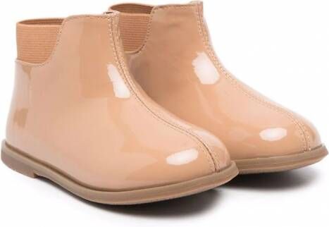 Age of Innocence Gaia lakleren enkellaarzen Beige