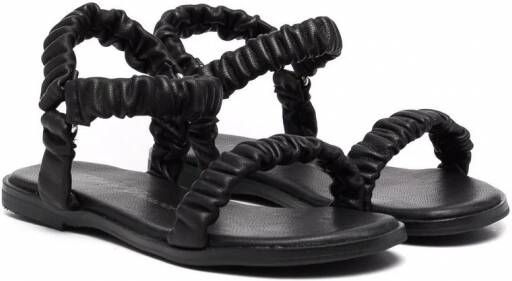 Age of Innocence Kyle leren sandalen Zwart