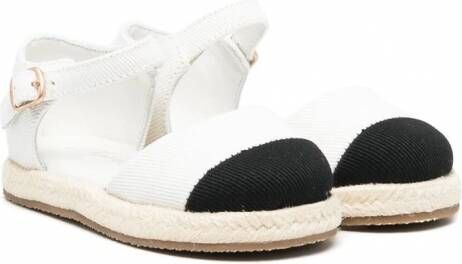 Age of Innocence Marissa espadrilles met contrasterende neus Wit