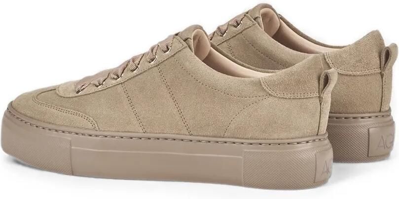 AGL Cecilia sneakers met grosgrain kant Beige - Foto 4