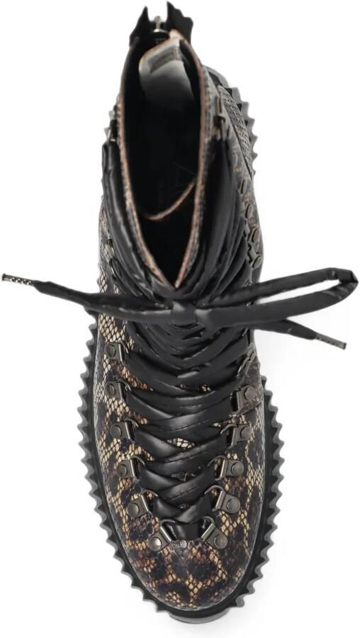 AGL Dromo snake-effect ankle boots Bruin - Foto 5
