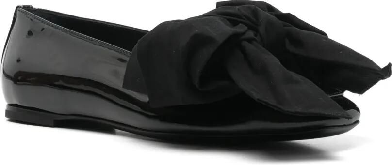 AGL Leren ballerina's met strikdetail Zwart - Foto 4