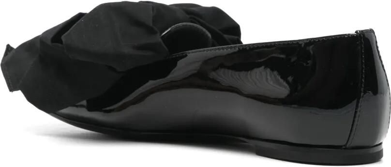 AGL Leren ballerina's met strikdetail Zwart - Foto 3