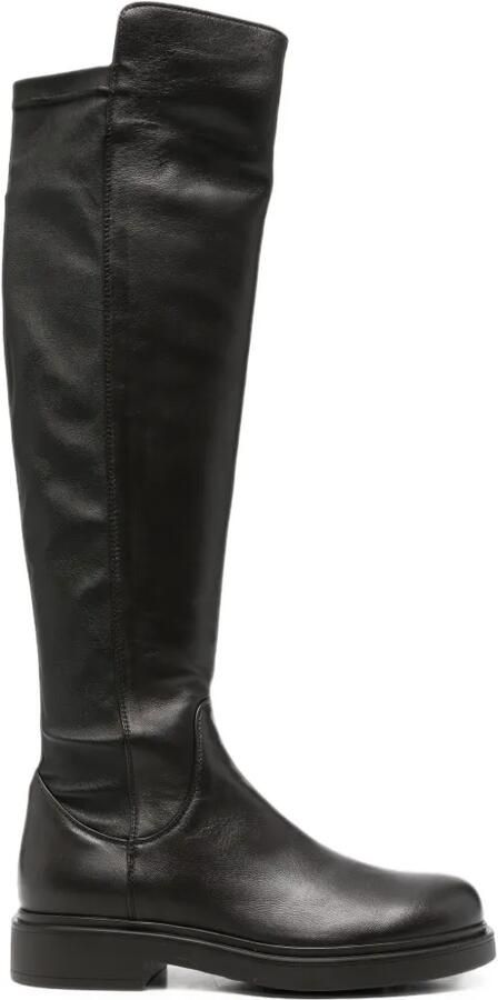 AGL Leren overknee laarzen Bruin