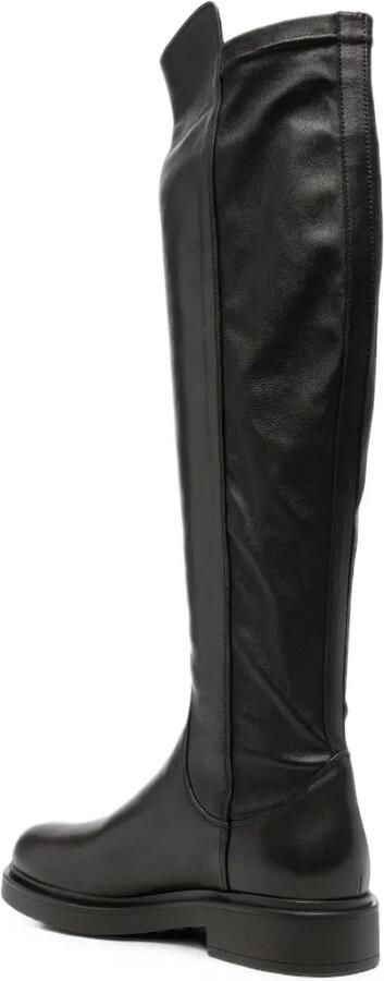 AGL Leren overknee laarzen Bruin - Foto 3