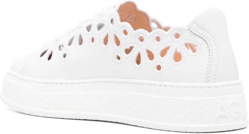 AGL Leren sneakers Wit - Foto 2