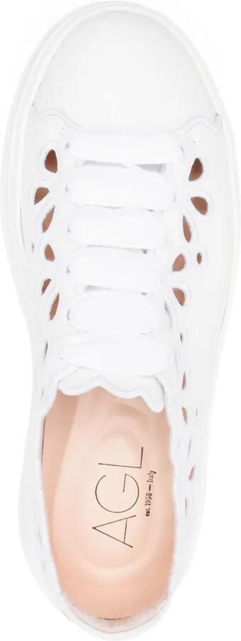 AGL Leren sneakers Wit - Foto 4