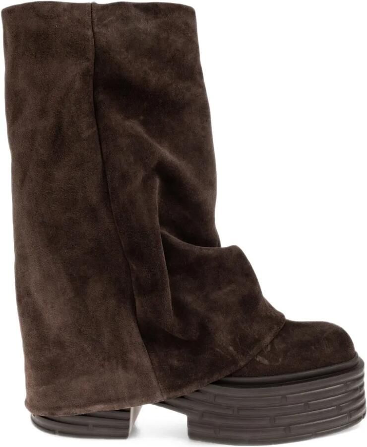 AGL Lignes platform ankle boots Bruin