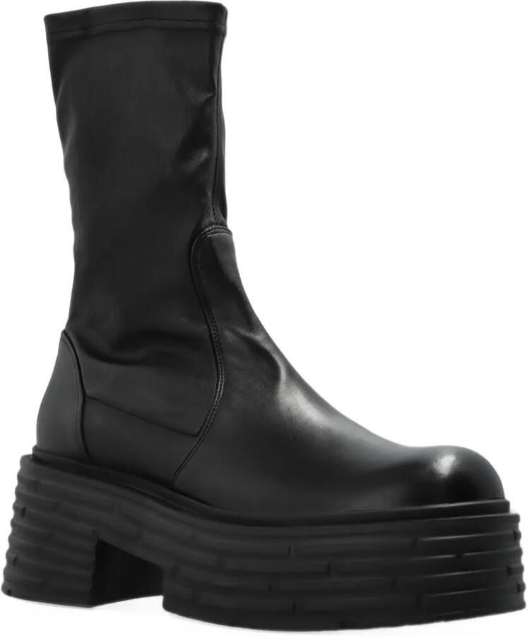 AGL Lignes Stretch platform ankle boots Zwart - Foto 2