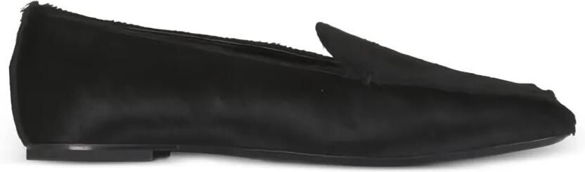 AGL Loafers met vierkante neus en ponyleer-effect Zwart