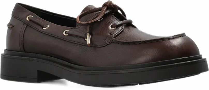 AGL Loren Boat leren veterschoenen Bruin - Foto 5
