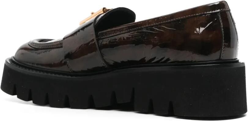 AGL Luggie loafers met gespdetail Bruin - Foto 3