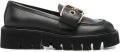 AGL Luggie loafers met gespdetail Zwart - Zwart