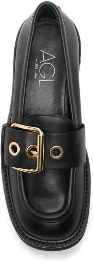 AGL Luggie loafers met gespdetail Zwart - Foto 3