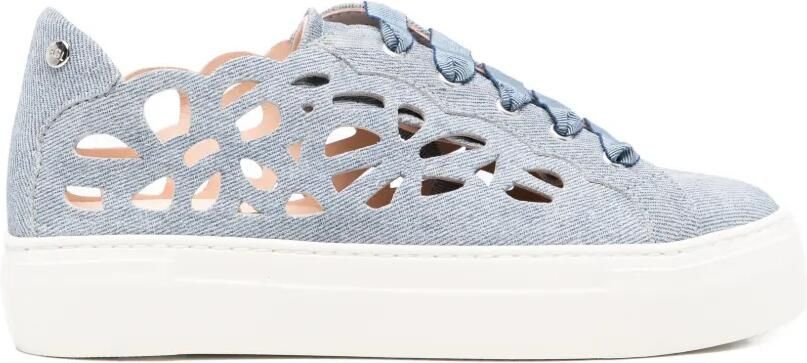 AGL Mandi sneakers met veters en uitgesneden details Blauw
