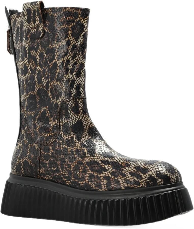 AGL Milagros leopard-print platform ankle boots Bruin - Foto 2