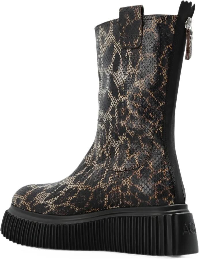 AGL Milagros leopard-print platform ankle boots Bruin - Foto 3