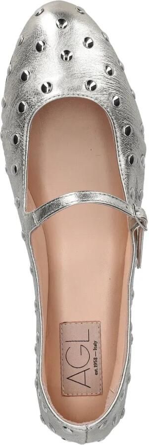 AGL Milly ballerina's met bandje Zilver - Foto 4