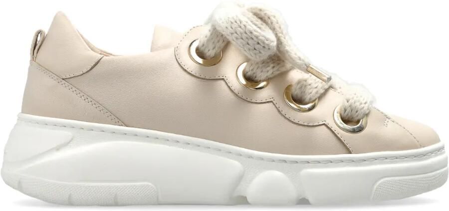 AGL Soft Bubble leren sneakers Beige