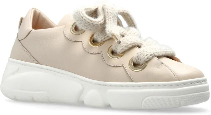 AGL Soft Bubble leren sneakers Beige - Foto 3