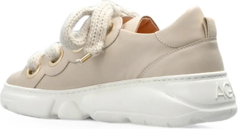 AGL Soft Bubble leren sneakers Beige - Foto 5