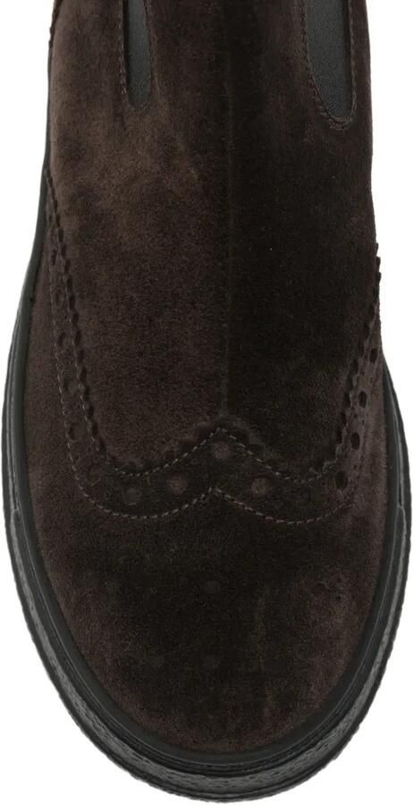 AGL Suède Chelsea laarzen met brogue-detail Bruin - Foto 3
