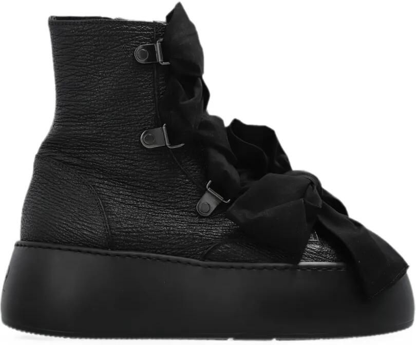 AGL Vibe Ribbon laarzen met plateauzool Zwart