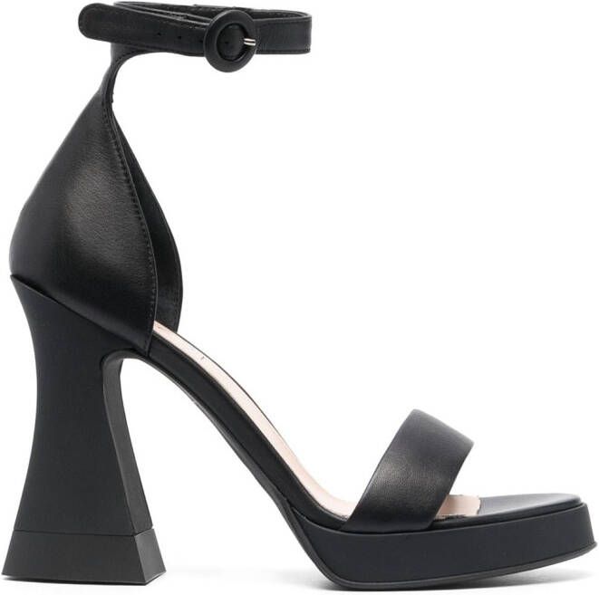 AGL Janis sandalen met enkelbandje Zwart