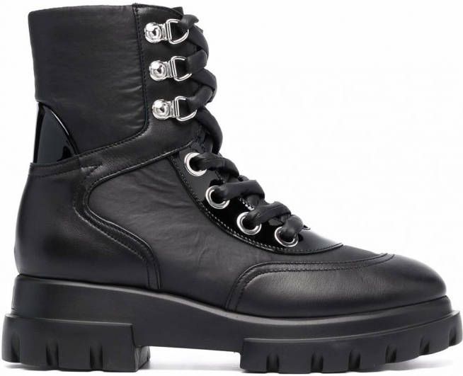 AGL Maxine combat boots Zwart