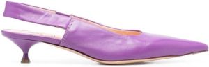 AGL Slingback muiltjes met puntige neus Paars