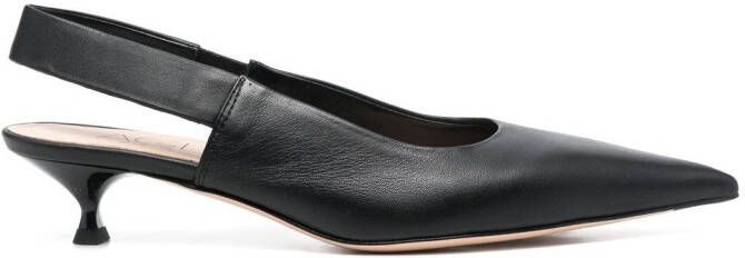 AGL Slingback pumps van leer Zwart