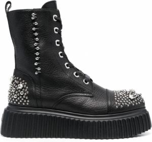 AGL Veterlaarzen met studs Zwart
