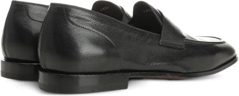 Al Duca D Aosta 1902 Athens leren loafers met bewerkte afwerking Zwart - Foto 5