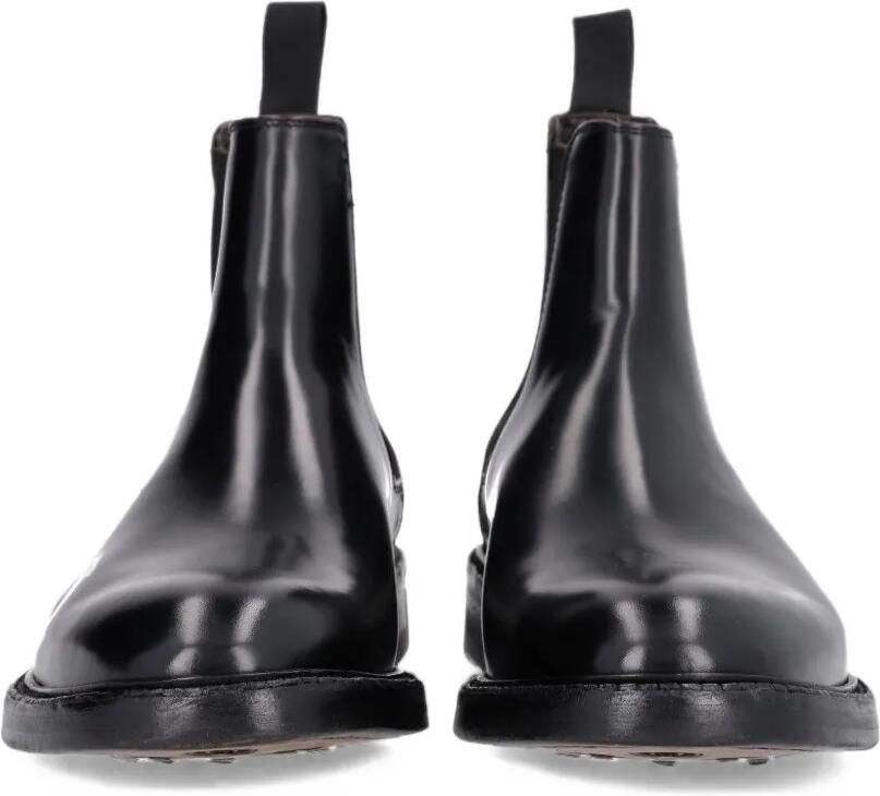 Al Duca D Aosta 1902 Elastische leren Chelsea boots Zwart - Foto 2