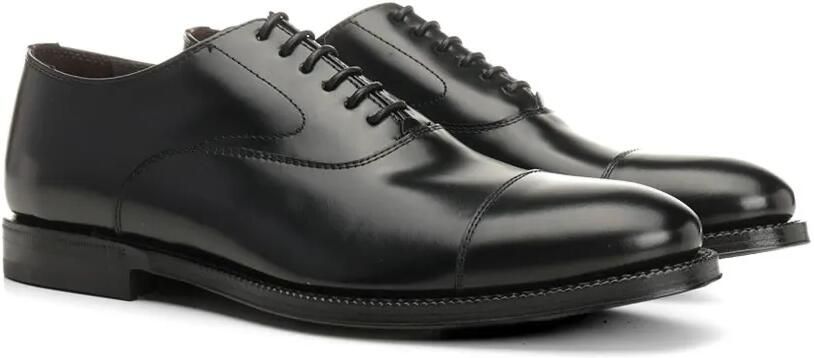 Al Duca D Aosta 1902 Geborstelde Oxford schoenen Zwart - Foto 5