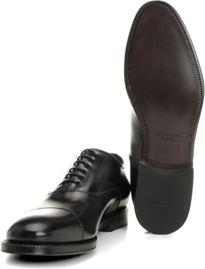 Al Duca D Aosta 1902 Geborstelde Oxford schoenen Zwart - Foto 2