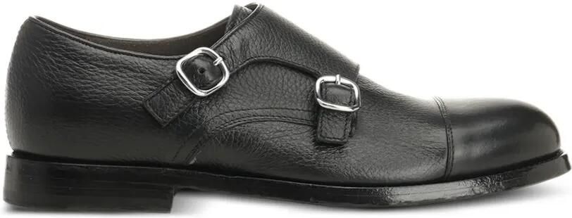 Al Duca D Aosta 1902 Gespschoenen met dubbel bandje Zwart