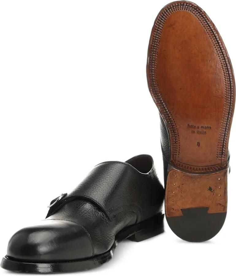 Al Duca D Aosta 1902 Gespschoenen met dubbel bandje Zwart - Foto 2