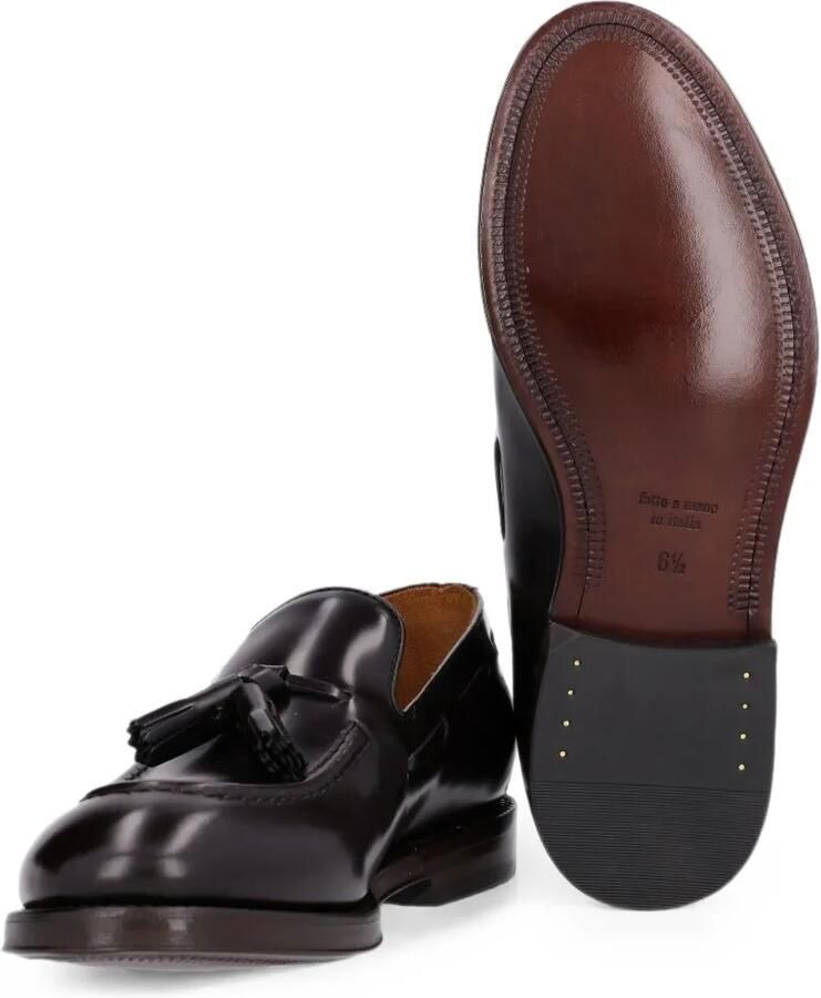 Al Duca D Aosta 1902 Leren loafers met kwastje Bruin - Foto 2
