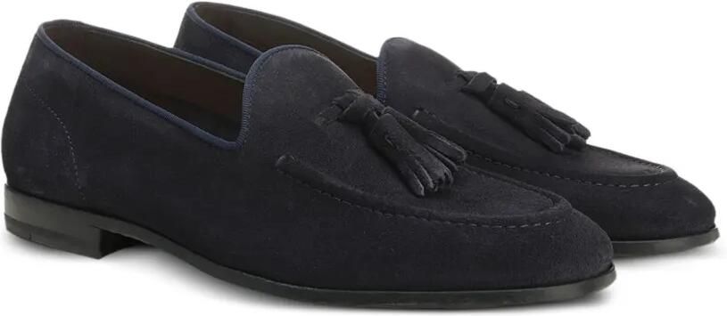 Al Duca D Aosta 1902 Suède loafers Blauw - Foto 4