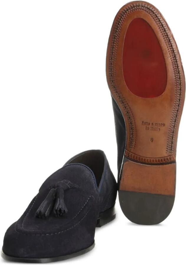 Al Duca D Aosta 1902 Suède loafers Blauw - Foto 3