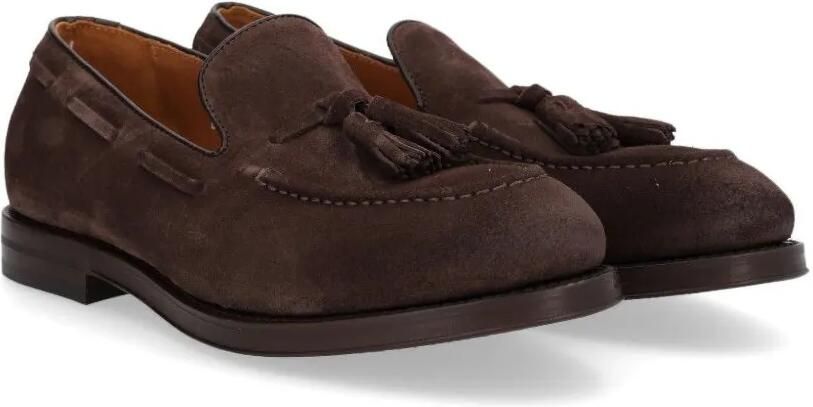 Al Duca D Aosta 1902 Suède loafers met kwastjes Bruin - Foto 4