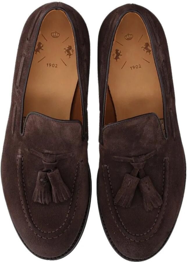 Al Duca D Aosta 1902 Suède loafers met kwastjes Bruin - Foto 3